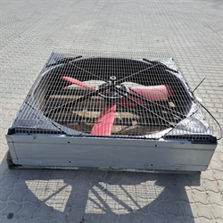 1 stk. brugt staldventilator gitter 138x138 cm. 